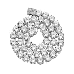 GUCY High Quality 10mm Tennis Chain Mens Zircon 1 Row CZ Iced Out Necklace Copper Hip Hop Jewelry Wholesale