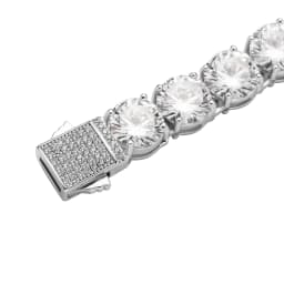 GUCY High Quality 10mm Tennis Chain Mens Zircon 1 Row CZ Iced Out Necklace Copper Hip Hop Jewelry Wholesale