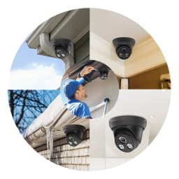 Hikvision Compatible ColorVu 5MP Dome POE IP Camera 8MP Black Home Security CCTV Camera IR 30m H.265 P2P Plug&play IPC