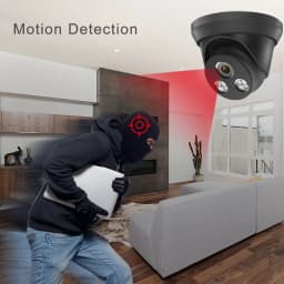 Hikvision Compatible ColorVu 5MP Dome POE IP Camera 8MP Black Home Security CCTV Camera IR 30m H.265 P2P Plug&play IPC