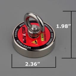 New Strong Retrieval Magnet Kit 400lb Grappling Hook N52 Magnets Fishing 20M Durable Rope Magnetic Search Recovery Salvage