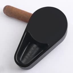 Xifei Melamine Cigar Ashtray With Gift Box Black Single Slot Holder Cigarette Ash Tray Tools Smoking Accessories Dropshipping
