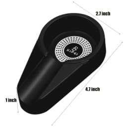 Xifei Melamine Cigar Ashtray With Gift Box Black Single Slot Holder Cigarette Ash Tray Tools Smoking Accessories Dropshipping