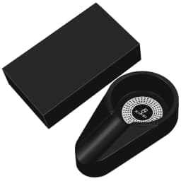 Xifei Melamine Cigar Ashtray With Gift Box Black Single Slot Holder Cigarette Ash Tray Tools Smoking Accessories Dropshipping