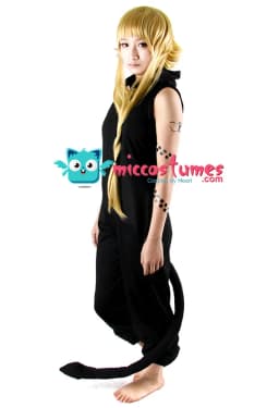 Women's Medusa Black Cosplay Costume Jumpsuit with Tail