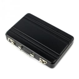 Aluminum Storage Box Business Id Credit Card Holder Mini Suitcase Bank Card Box Holder Jewelry Case Organizer Rectangle New