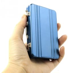 Aluminum Storage Box Business Id Credit Card Holder Mini Suitcase Bank Card Box Holder Jewelry Case Organizer Rectangle New