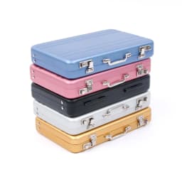 Aluminum Storage Box Business Id Credit Card Holder Mini Suitcase Bank Card Box Holder Jewelry Case Organizer Rectangle New