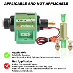 Electric Diesel Fuel Pump 12V Petrol 35GPH 4-7psi Low Pressure 5/16" Universal