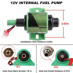 Electric Diesel Fuel Pump 12V Petrol 35GPH 4-7psi Low Pressure 5/16" Universal