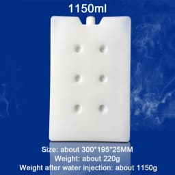 New 600-1800ml Gel Freezer Reusable Ice Blocks Cooler Water Injection Bag Picnic Travel Lunch Box Fresh Food Storage Container
