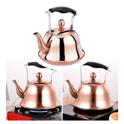 2L Whistling Kettle For Gas Stove Induction Cooker Stainless Steel Whistling Kettle Tea Kettle Water Bottle Coffee Tea Pot
