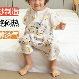 Sleeping Bag Baby Muslin Cotton Infantil Summer Cartoon For Toddler Sleep Sack Kids Slaapzak Bed Soft Children Pajamas Jumpsuit