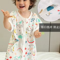 Sleeping Bag Baby Muslin Cotton Infantil Summer Cartoon For Toddler Sleep Sack Kids Slaapzak Bed Soft Children Pajamas Jumpsuit