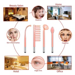 4 In1High Frequency Skin Beauty Device Machine w/Neon–Anti-Aging-Skin Tightening-Wrinkle Reducing-Dark Circles–Blemish Control