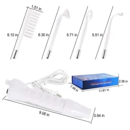 4 In1High Frequency Skin Beauty Device Machine w/Neon–Anti-Aging-Skin Tightening-Wrinkle Reducing-Dark Circles–Blemish Control