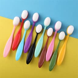 10pcs/set Smooth Blending Brushes Drawing Painting Brushes Flat Kit for DIY Scrapbooking Cards Making Ink Application Tools