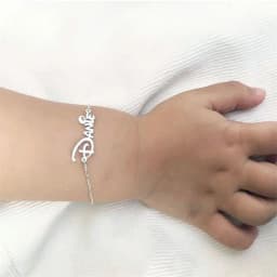 DOREMI Custom Bracelet Baby Name Stainless Steel Adjustable Baby Toddler Child Bracelet For Girl Boy Birthday Gift