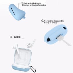 Soft Silicone Protective Case For OPPO ENCO W51 Wireless Bluetooth Earphone Shockproof Dustproof Earphone Protector Cover Shell