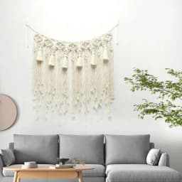 Macrame Wall Hanging Tapestry Home Decor Bohemian Tapestry Wall Art Decor Wedding Background Curtain Decorative Door Curtain
