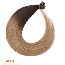 SEGO 1g/s 50 Strands Real Human Hair Nano Ring Hair Extensions Machine Remy Pre-Bonded Straight Micro Beads Nano Tip 16''-24''