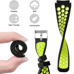 Silicone band for samsung galaxy watch active 2 46/42mm Gear S3 Breathable sport bracelet 20/22mm huawei watch gt 2e/pro strap