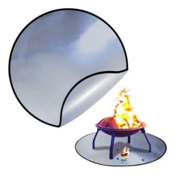 Fireproof Fire Pit Pad Round Under Grill Mat Patio Deck Protective Mat Pad For Outdoor Use Waterproof Heat-resistant BBQ Mat