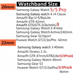 20mm 22mm Nylon band For Samsung Galaxy watch 4 5 44mm 40mm 45mm Active 2/Gear S3 bracelet correa Huawei watch GT/2E/Pro 3 strap