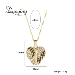 DY Custom Butterfly Pendant Necklace Openable Personalized Letter Name Necklaces Black Zirconia Custom Necklaces Jewelry