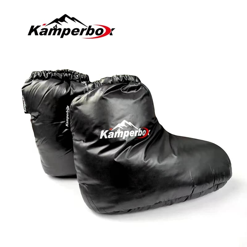 Kamperbox Down Sleeping Slippers Down Socks Camping Down Booties for Sleeping Bag Camping Socks AQ3