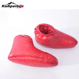 Kamperbox Down Sleeping Slippers Down Socks Camping Down Booties for Sleeping Bag Camping Socks AQ3