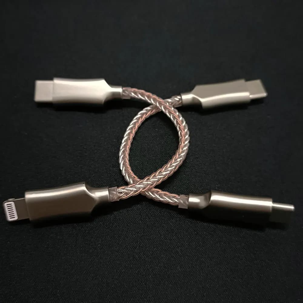 New Lightning to Type-C DAC OTG Cable 8 Core Single Crystal Copper USB C to Micro USB for iPhone 12 Pro Max 11 Android Typec-usb