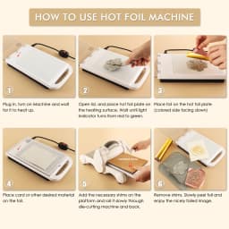 Hot Stamping Foil Machine Hot Foil System For Card Making PET Film Transfer Hot Foil and Press Machine US EU UK Plugs