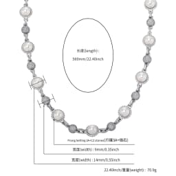 GUCY New Romantic Women Shell Beads Necklace Iced Out Bling Bling Cubic Zirconia Necklaces Fashion Charm Jewelry