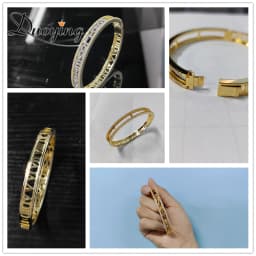 Duoying DIY Slider Charms Earring Custom Name Bracelets Bangle Zirconia Letters Zodiac Personalized Necklace Name DIY Jewelry