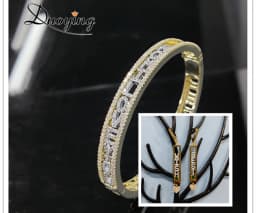 Duoying DIY Slider Charms Earring Custom Name Bracelets Bangle Zirconia Letters Zodiac Personalized Necklace Name DIY Jewelry