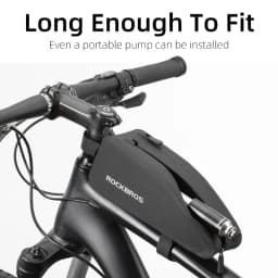 ROCKBROS Road Bicycle Bag Bike Waterproof Frame Bag Cycling Top Front Tube MTB Bicycle Bag Black Bike Accessories