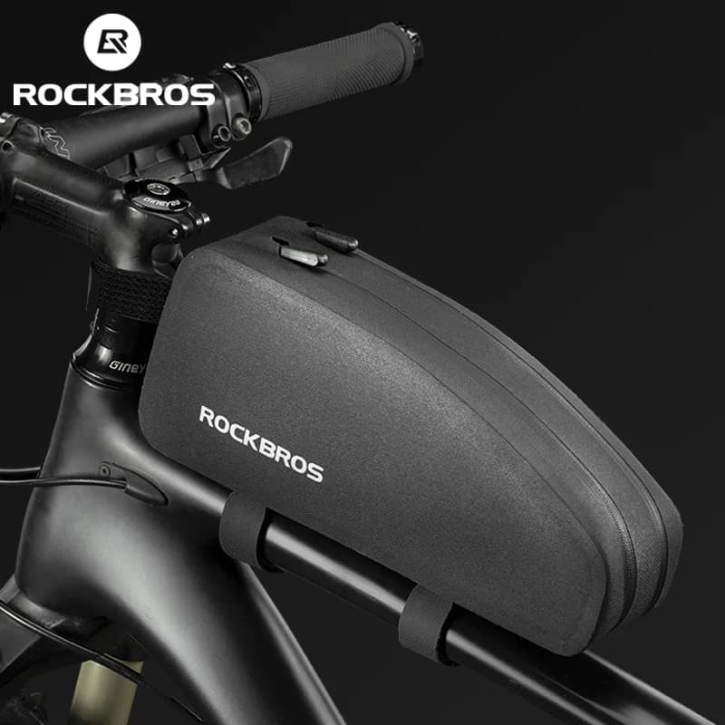 ROCKBROS Road Bicycle Bag Bike Waterproof Frame Bag Cycling Top Front Tube MTB Bicycle Bag Black Bike Accessories