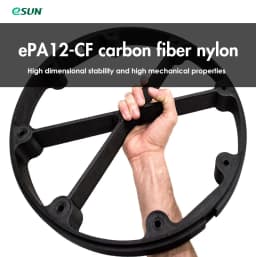 ESUN Nylon 12 Carbon Fiber Filament EPA12-CF Filament 1.75mm 3D Printer Filament 1KG 2.2LBS 3D Printing Filament For 3D Printer