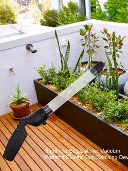 Electronic Insects Catcher Suction Trap Tube Handheld Bug Fly Vacuum Cleaner Household Insects Fly Catcher Trap Control