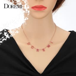 DOREMI 9mm 5color Personalized Custom CZ Stone Crystal Name Necklace for Woemn Choker chain Letter Necklaces Custom Jewelry Gift