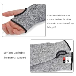2PCS Safety Arm Sleeve Anti Cut Puncture Proof Guard Bracers Protector Work Arm Anti-cut Protective Safety Gloves