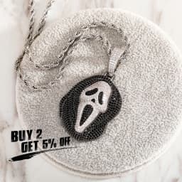 JINAO New Skull Skeleton Pendant Necklace Iced Out High Qualtiy Cubic Zirconia Hip Hop Jewelry For Gift Charms Chain