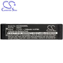CameronSino Battery for SHURE GLXD1 GLXD2 GLX-D Digital Wireless Systems MXW2 fits SHURE SB902 Speaker Battery 1100mAh 3.70V