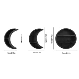 Wooden Moon Shelves Bohemian Moon Cycle Change Bathroom Wall Shelf Essential Oil Storage Rack Home Decoration Accessories