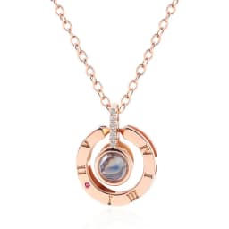 Customized Family Lover Pet Photo Projection Necklace Love Memory Choker Necklace Valentine's Day Mother's Day Gift Dropshipping