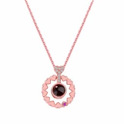 Customized Family Lover Pet Photo Projection Necklace Love Memory Choker Necklace Valentine's Day Mother's Day Gift Dropshipping