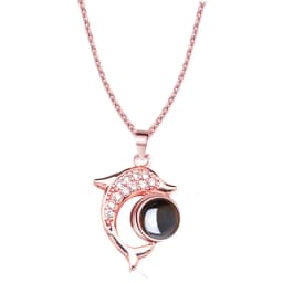 Customized Family Lover Pet Photo Projection Necklace Love Memory Choker Necklace Valentine's Day Mother's Day Gift Dropshipping