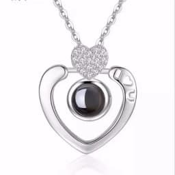 Customized Family Lover Pet Photo Projection Necklace Love Memory Choker Necklace Valentine's Day Mother's Day Gift Dropshipping