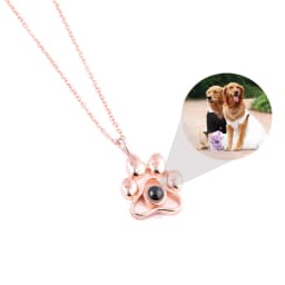 Customized Family Lover Pet Photo Projection Necklace Love Memory Choker Necklace Valentine's Day Mother's Day Gift Dropshipping